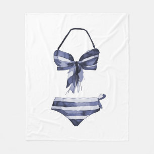 Vintager Badeanzug Bikini Blanket Fleecedecke