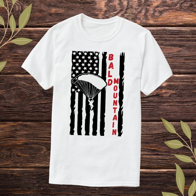 Vintager Bald Mountain Idaho Paragliding Tauchen T-Shirt (Von Creator hochgeladen)
