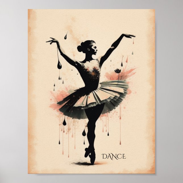 Vintager Balletttanz Poster (Vorne)