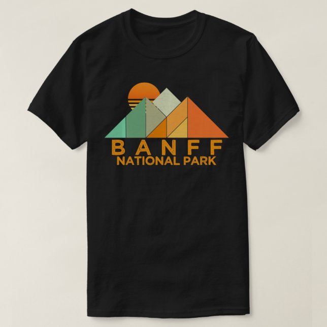 Vintager Banff-Nationalpark T-Shirt (Design vorne)