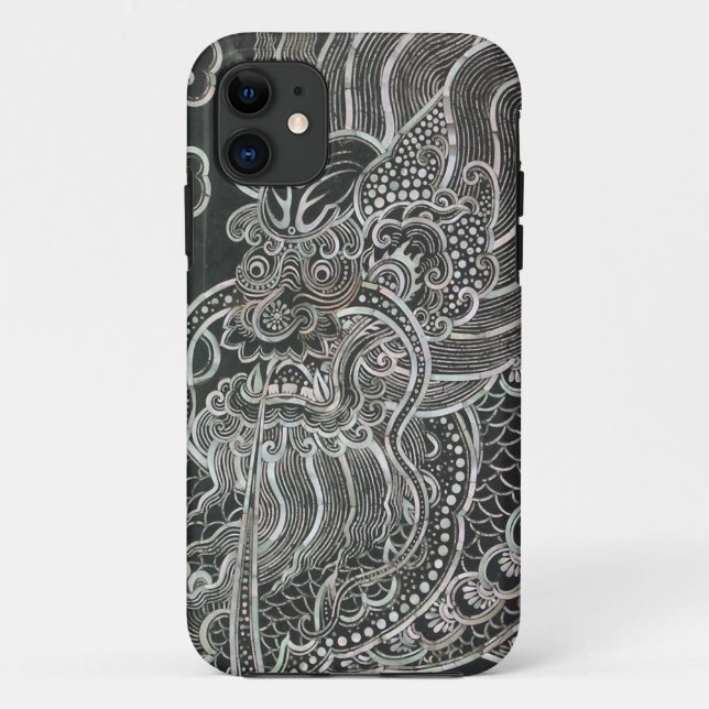 Vintager Bangkok-Drache Case-Mate iPhone Hülle (Rückseite)