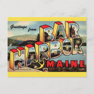 Vintager Bar Harbor Postkarte