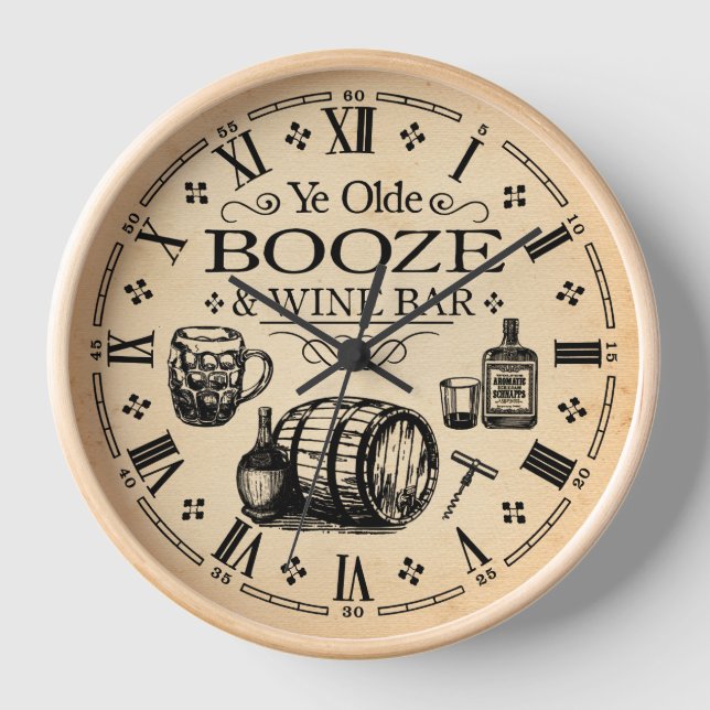 Vintager Bar Uhr (Vorderseite)