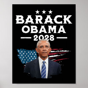 Vintager Barack Obama für Präsident 2028 - Obama 2 Poster