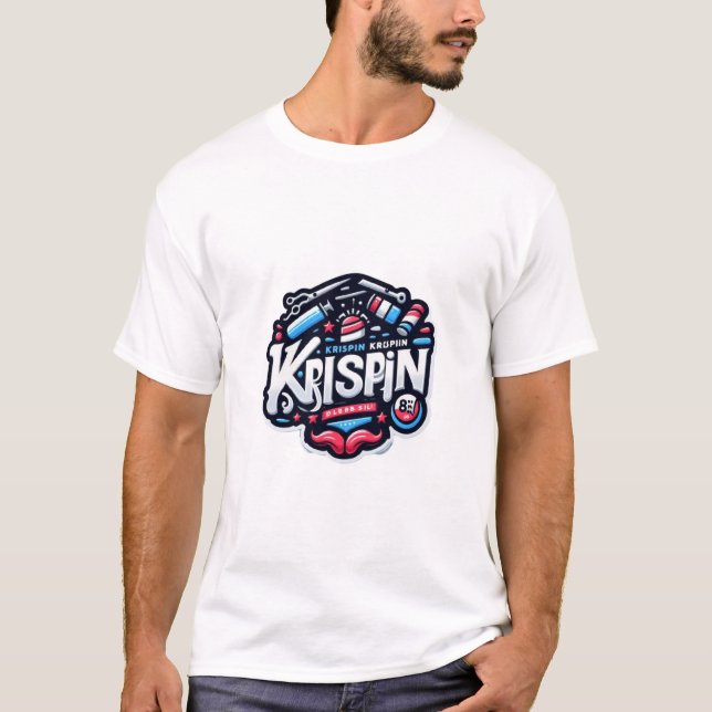 Vintager Barberstab - Krispin 8K T-Shirt (Vorderseite)