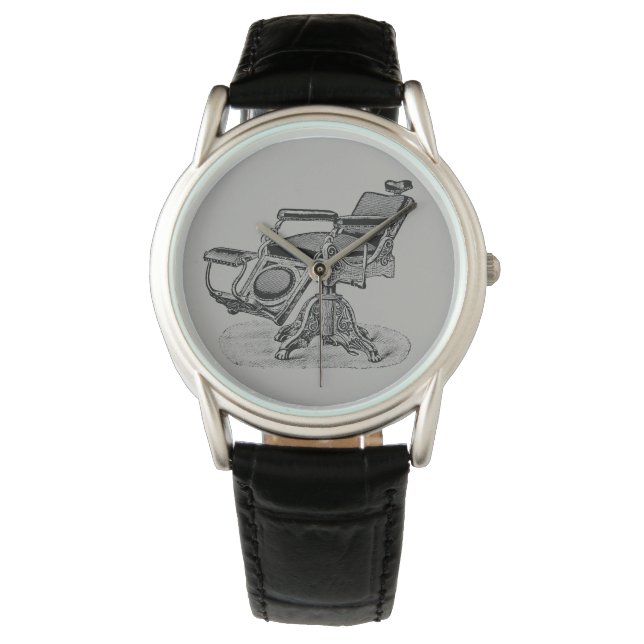 Vintager Barbervorsitzender Armbanduhr (Vorderseite)