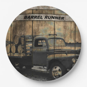 Vintager Barrel Runner Pappteller