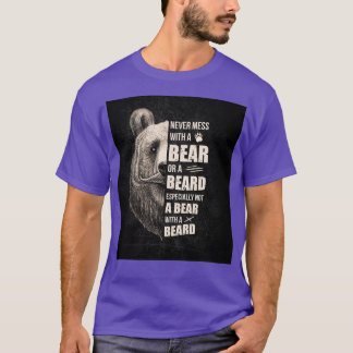 Vintager Bart nie mit einem Bär oder einem Bart ve T-Shirt