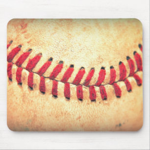 Vintager Basebalball Mousepad