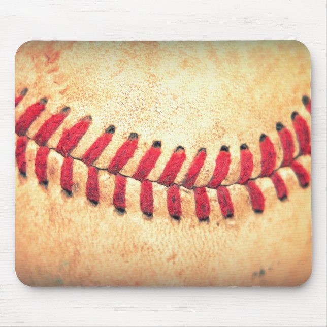 Vintager Basebalball Mousepad (Vorne)