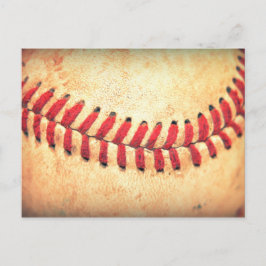 Vintager Basebalball Postkarte