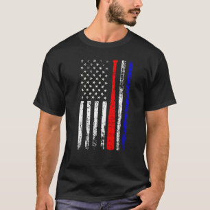 Vintager Baseball 4. Juli American Flag Patriot T-Shirt