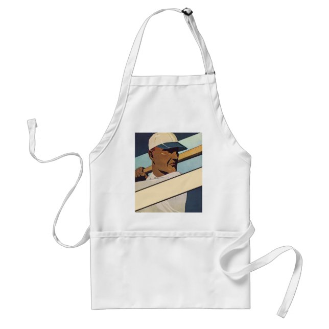 Vintager Baseball-Basketball, Stilkunst Schürze (Vorne)