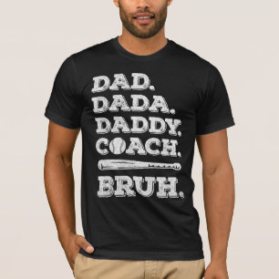 Vintager Baseball Coach Vater Vathage Funny T-Shirt