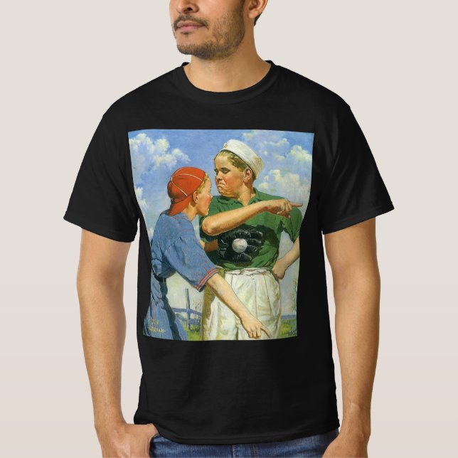 Vintager Baseball, Kinder, Sportler T-Shirt (Vorderseite)