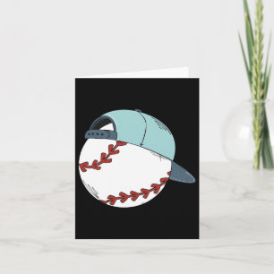 Vintager Baseball mit Cap-Hut für Jungen Männer Karte