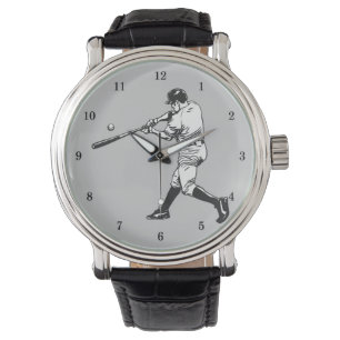 Vintager Baseball-Player Armbanduhr