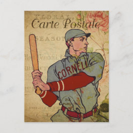 Vintager Baseball-Spieler - Französische Karte Pos