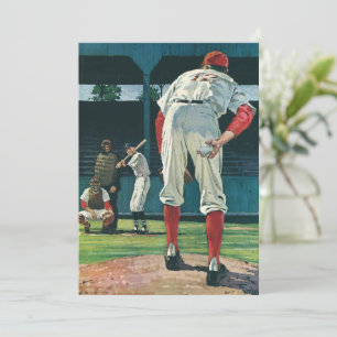 Vintager Baseball-Spieler-Spieler-Spieler-Spieler 