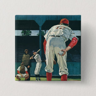 Vintager Baseball-Spieler-Spieler-Spieler-Spieler Button