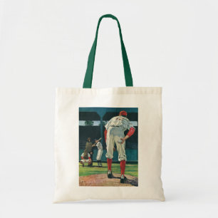 Vintager Baseball-Spieler-Spieler-Spieler-Spieler  Tragetasche