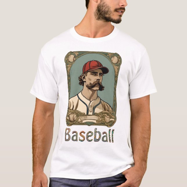 Vintager Baseball-T - Shirt (Vorderseite)