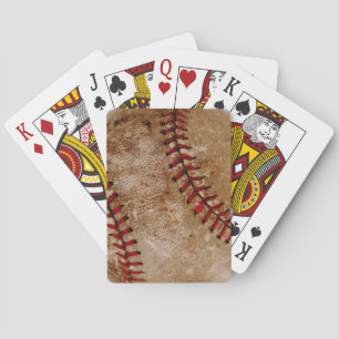Vintager Baseballball, Rot und Weiß Spielkarten