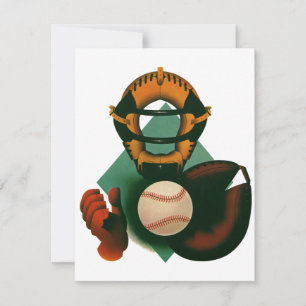 Vintager Baseballspieler, Mitt