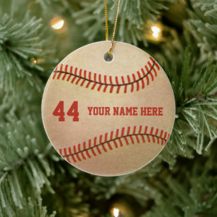 Vintager Baseballspieler, Mitt Keramik Ornament