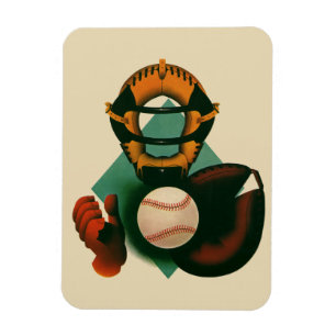 Vintager Baseballspieler, Mitt Magnet