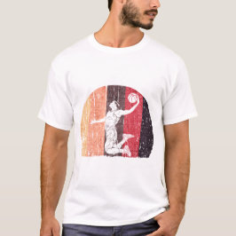 Vintager Basketball-70er, 80er, 90er, Retro-Spiele T-Shirt