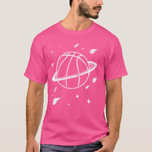 Vintager Basketball-Ball-Ball-Grafik-Cooler Zug T-Shirt