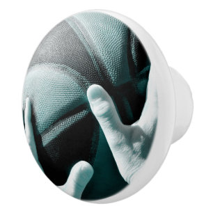 Vintager Basketball Keramikknauf