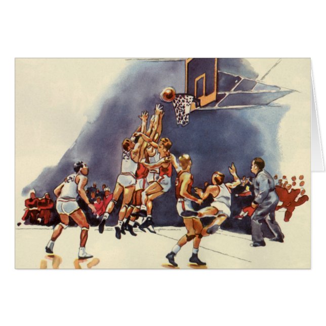 Vintager Basketball, Spieler im Spiel (Vorderseite (Horizontal))