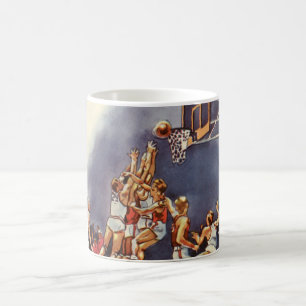 Vintager Basketball, Spieler im Spiel Tasse