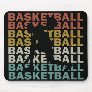 Vintager Basketball-Spieler Mousepad