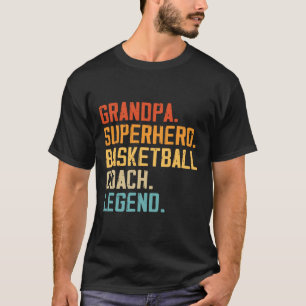 Vintager Basketball-Trainer Opa Basketball-Spieler T-Shirt