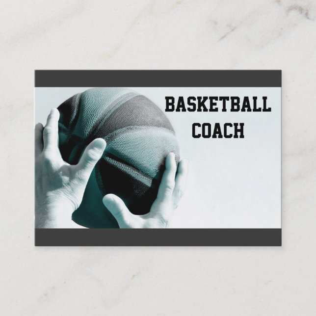 Vintager Basketball Visitenkarte (Vorderseite)