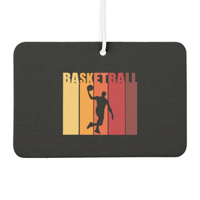 Vintager Basketballspieler Autolufterfrischer (Vorderseite)