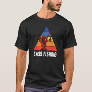 Vintager Bass und Hochseefischerei Retro Sun T-Shirt