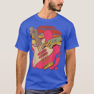 Vintager Bassgitarrist, Retro-Musikinstrument T-Shirt