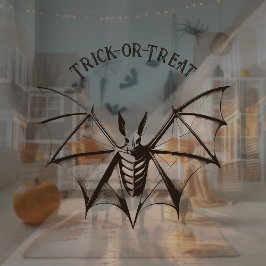 Vintager Bat-Halloween-Party-Aufkleber Fensteraufkleber