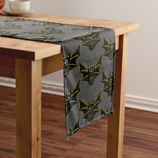 Vintager Bat Long Table Runner Großer Tischläufer (Beispiel)