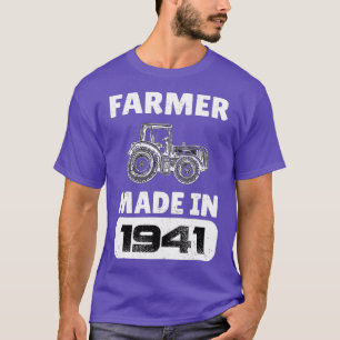 Vintager Bauer Geboren 1941 82 Jahre alte Väter D T-Shirt