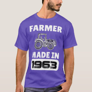 Vintager Bauer Geboren 1963 60 Jahre alte Väter D T-Shirt