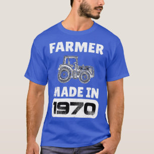 Vintager Bauer Geboren 1970 53 Jahre alte Väter D T-Shirt