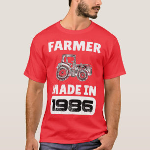 Vintager Bauer Geboren 1986 37 Jahre alte Väter D T-Shirt