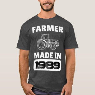 Vintager Bauer Geboren 1989 34 Jahre alte Väter D T-Shirt