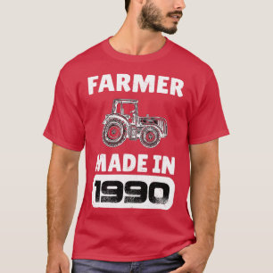 Vintager Bauer Geboren 1990 33 Jahre alte Väter D T-Shirt