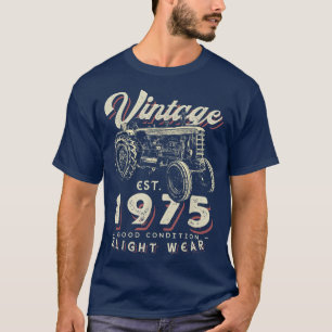 Vintager Bauer Traktor gegründet 1975 47. T-Shirt